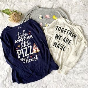 Girls Long Sleeve Tops Bundle of 3 SOLD